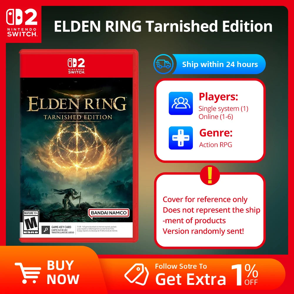 Nintendo Switch Game - Elden Ring Tarnished Edition- Games Physical Cartridge for Nintendo Switch OLED Lite
