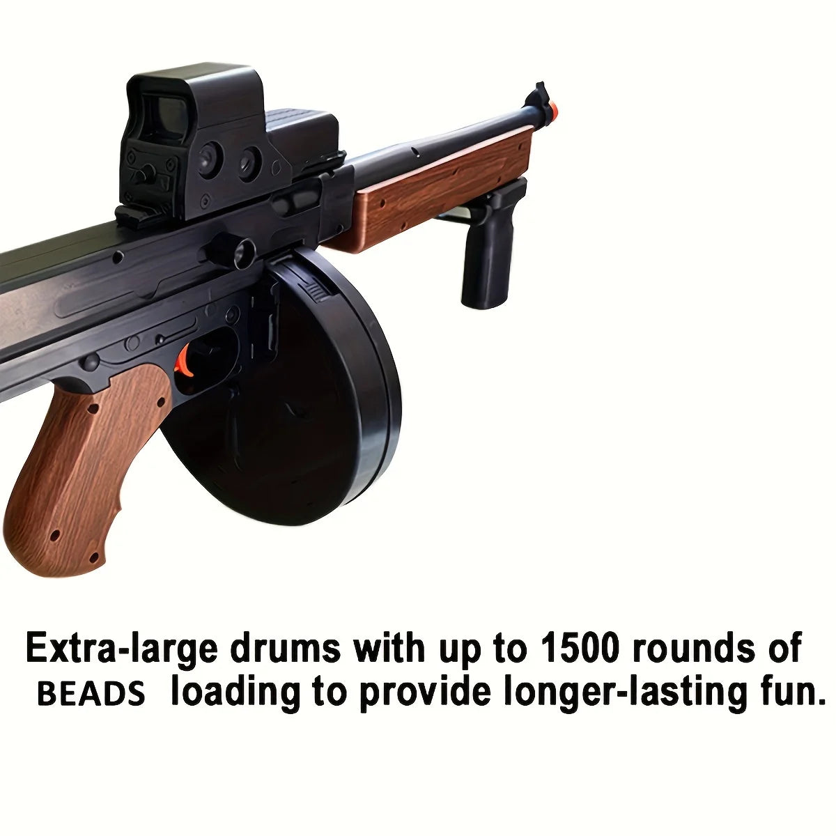 Large Thomson M1928 Blaster with Drum - Electric Automatic Blaster,Perfect Gift for Christmas, Halloween, Thanksgiving Outdoor G