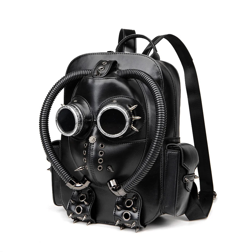 Halloween Punk Large Capacity Backpack Creative Niche Handbag Gothic Style Bookbag Heavy Industry Creative Computer Handbag