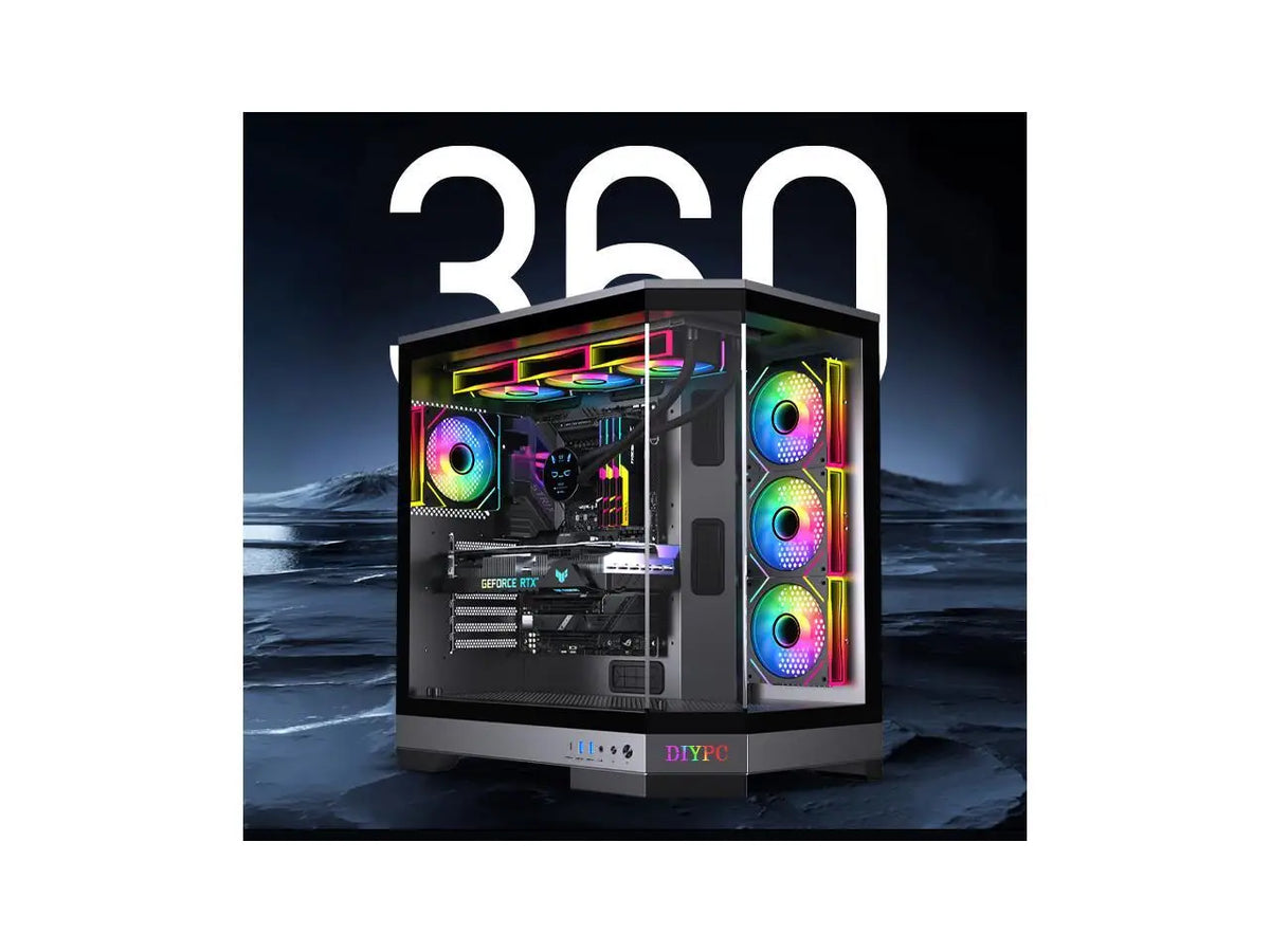 DIYPC Vanguard-F1-BK Black Cases (Computer Cases - ATX Form)