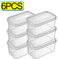 12/1PCS Refrigerator Storage Boxes Kitchen Food Fresh Organizer with Lid Clear Cold Storage Crisper Fruit Spice Food Container