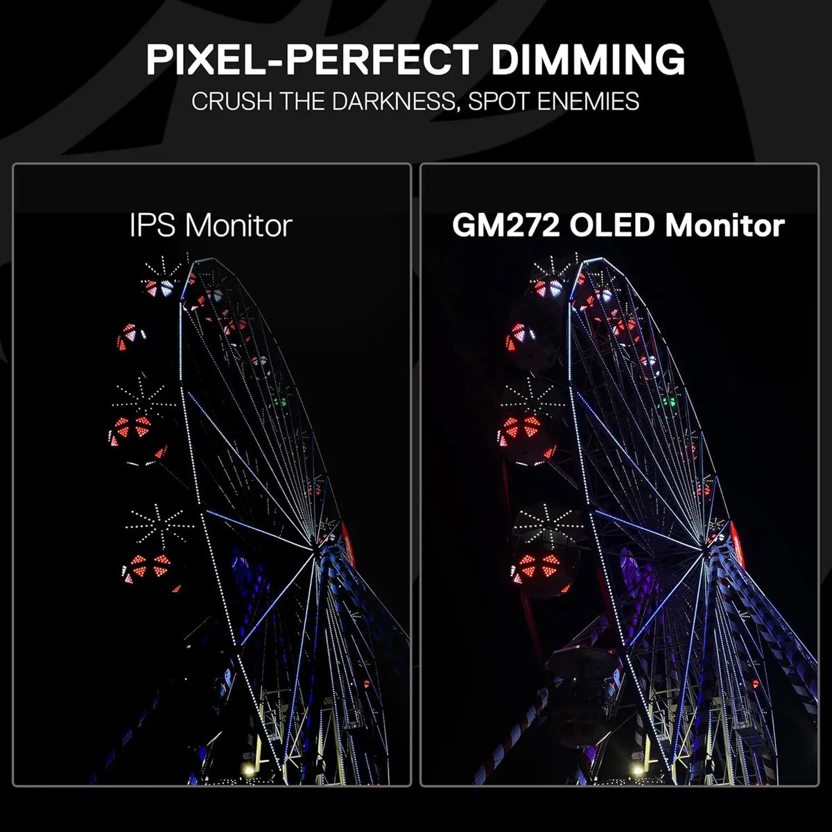 Redragon Gm272 27" Oled Flat Gaming Monitor - Qhd 2560X1440, 360Hz, 0.03Ms Gtg, Amd Freesync Premium, 99% Dci-P3