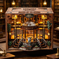 NEW DIY Book Nook Wooden Miniature Model Kits No.99 Archive Library Bookend 3D Puzzle for Friends Birthday Gifts