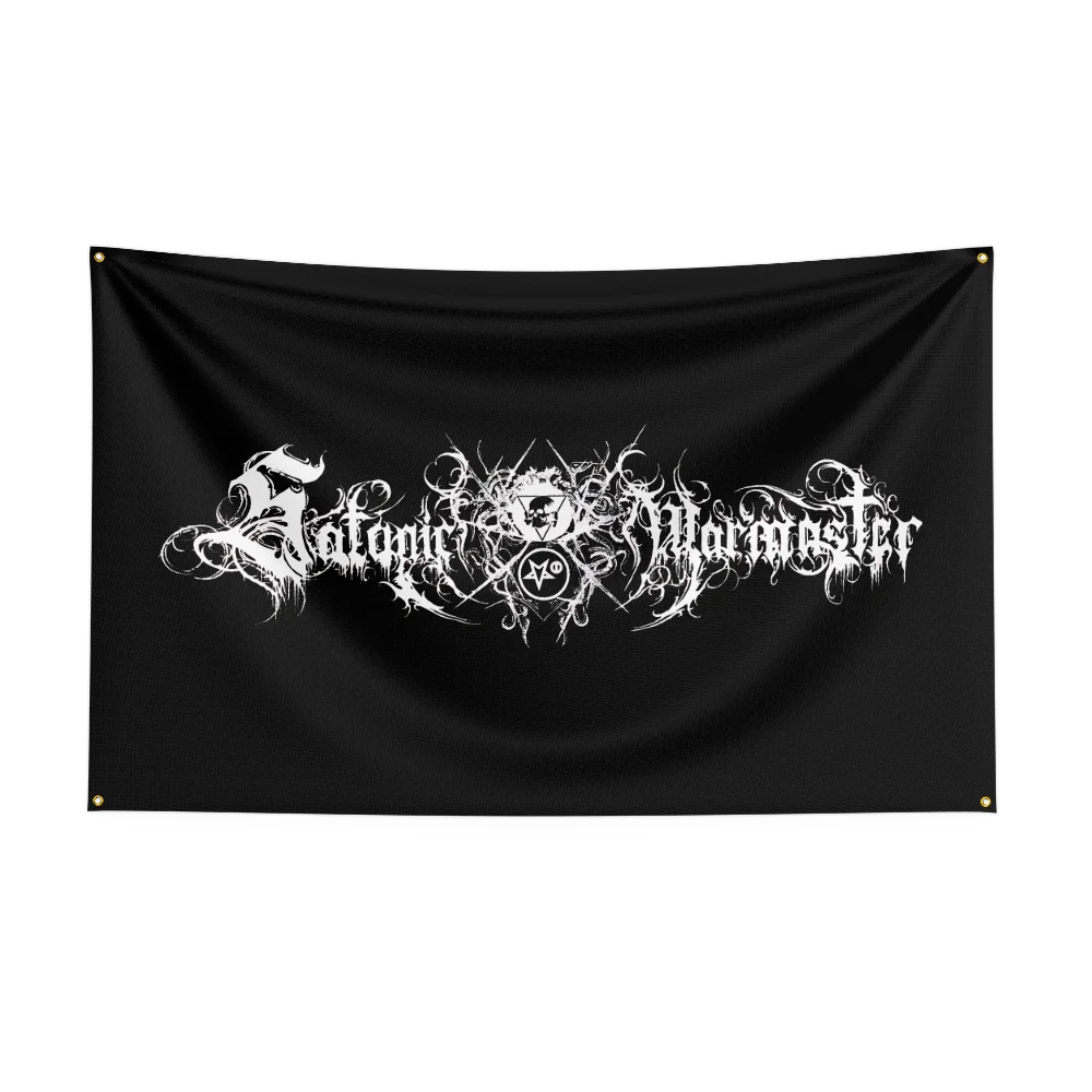 S‑Satanic Warmaster‑r Mental Flag Music Tapestry Decorative Durable Man Cave Wall tapestry Indoor And Outdoor Decorate