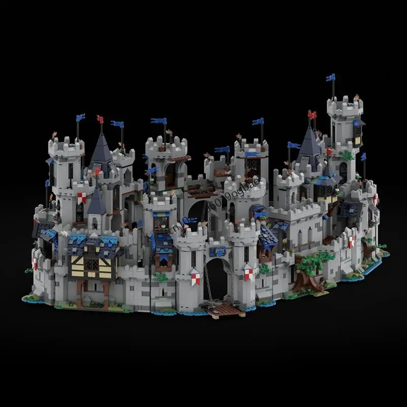 New 3226Pcs Moc European Medieval Street View Horse Knight Citadel Model Diy Creative Ideas Kids Toy Birthday Gift Custom Puzzle