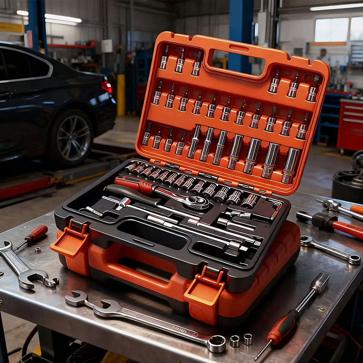 899/52 Professional Tool Kit, Multi-Functional Toolbox with Portable Design, Ideal for Home & Car Repairs, Perfect for DIY Enthusiasts and Professionals, Also Makes a Great Gift for Friends, Supports Local Delivery