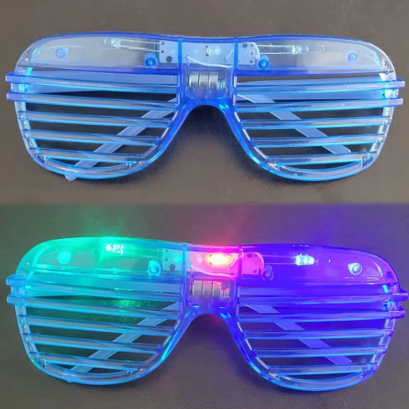 5-50 PCS 3 Modes LED Glasses Glow In The Dark Party Neon Luminous Glasses  Birthday Wedding LED Party Supplies