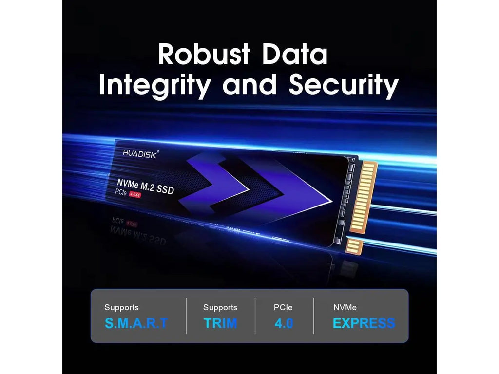 HUADISK 1TB M.2 2280 PCIe 4.0 x4 NVMe 1.4 3D TLC NAND Internal Solid State Drive, Seq. Read Speeds Up to 7,200MB/s, for PS5, PC and Laptops