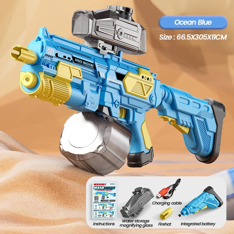 High Pressure Electric Water Gun Automatic Water Soaker Guns Large Capacity Games High-Tech Water Gun Toys for Kids Summer Toy