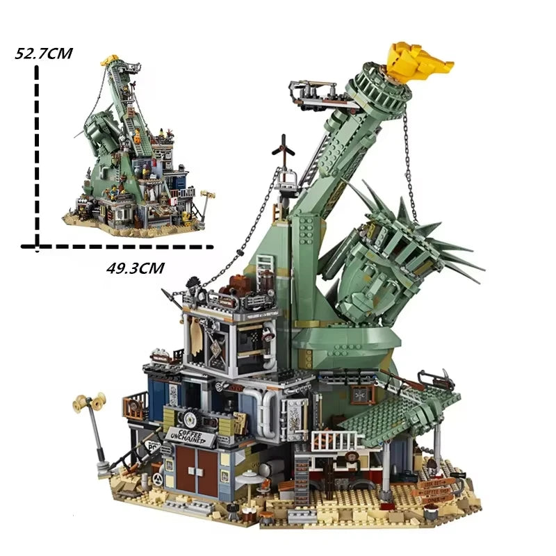 2026 Chinese building Big movie Doomsday Castle,  Castle  Goddess Compatible with  Model DIY Building Blocks  Toy GiftS