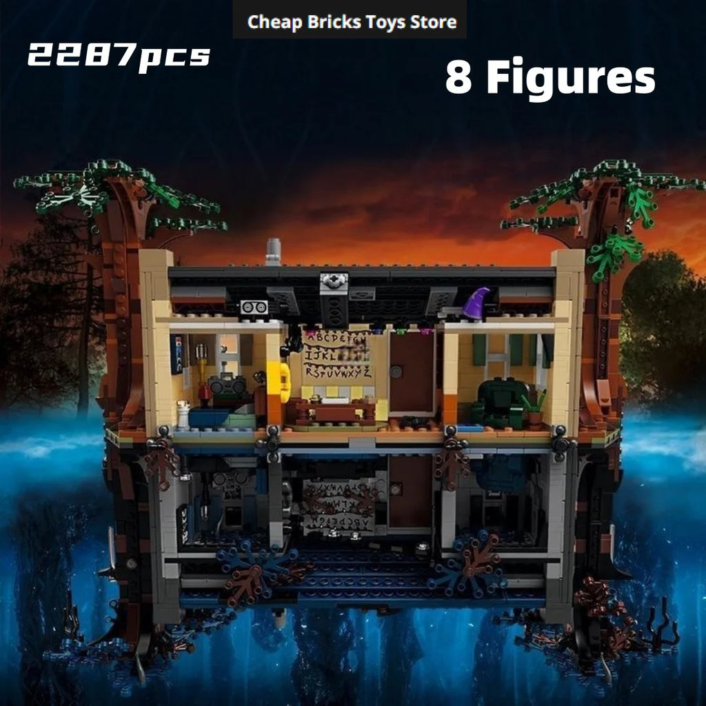 Upside Down House Bricks Building Blocks Compatible 2287pcs Reversible Dual Scene Building Model Christmas Gifts for Adults Toys