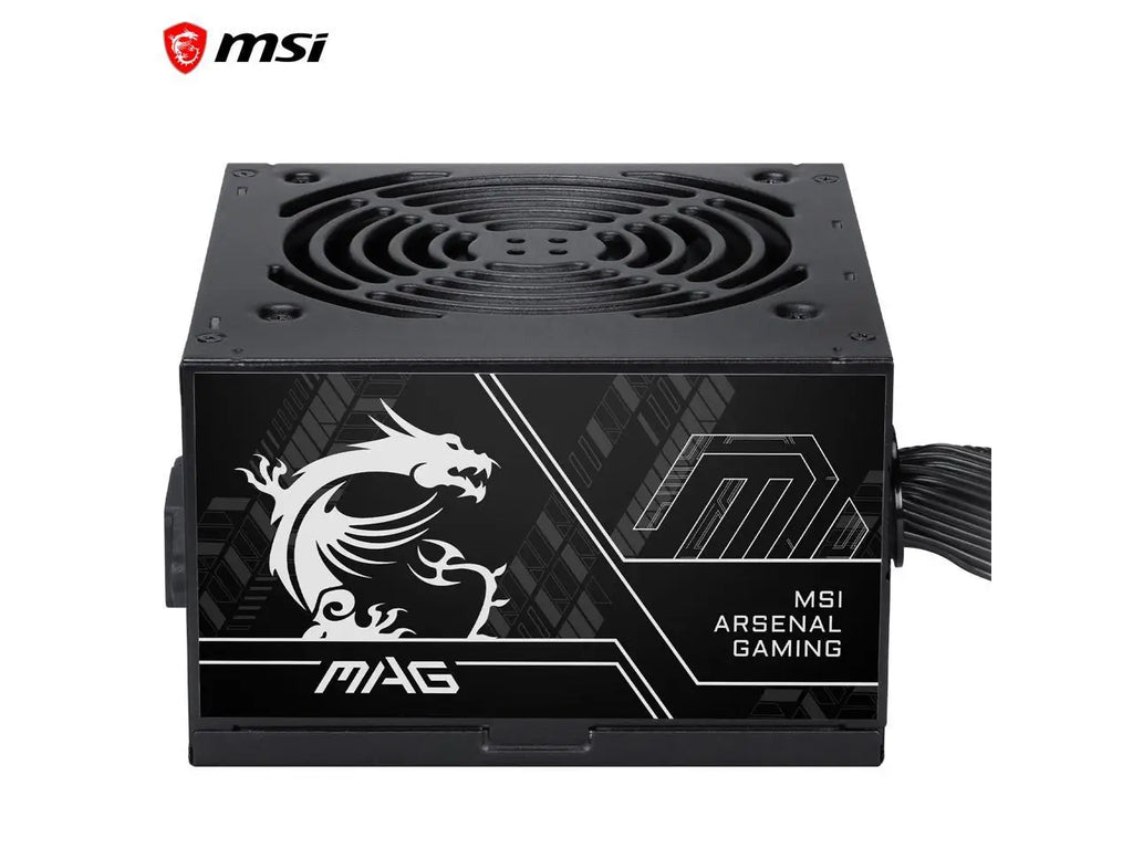 MSI MAG A600DN II Power Supply Unit, 600W, 80 PLUS Standard, ATX PSU, Black Flat Cables