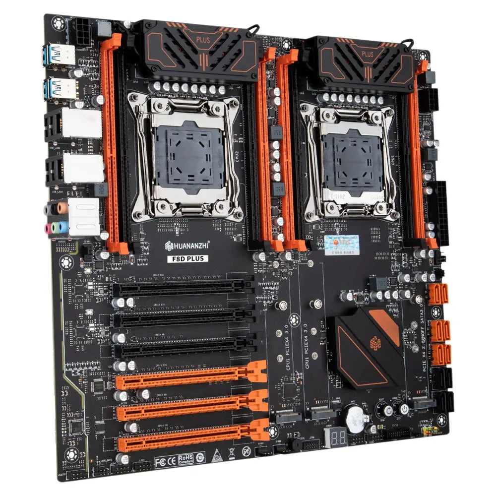 HUANANZHI X99 F8D PLUS LGA 2011-3 XEON X99 Motherboard Support Intel Dual CPU E5 2640 2666 2670 2696 V3 V4 DDR4 RECC NVME NGFF