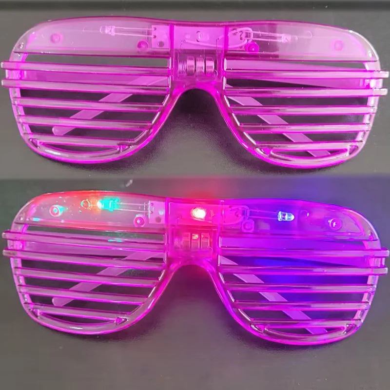 5-50 PCS 3 Modes LED Glasses Glow In The Dark Party Neon Luminous Glasses  Birthday Wedding LED Party Supplies