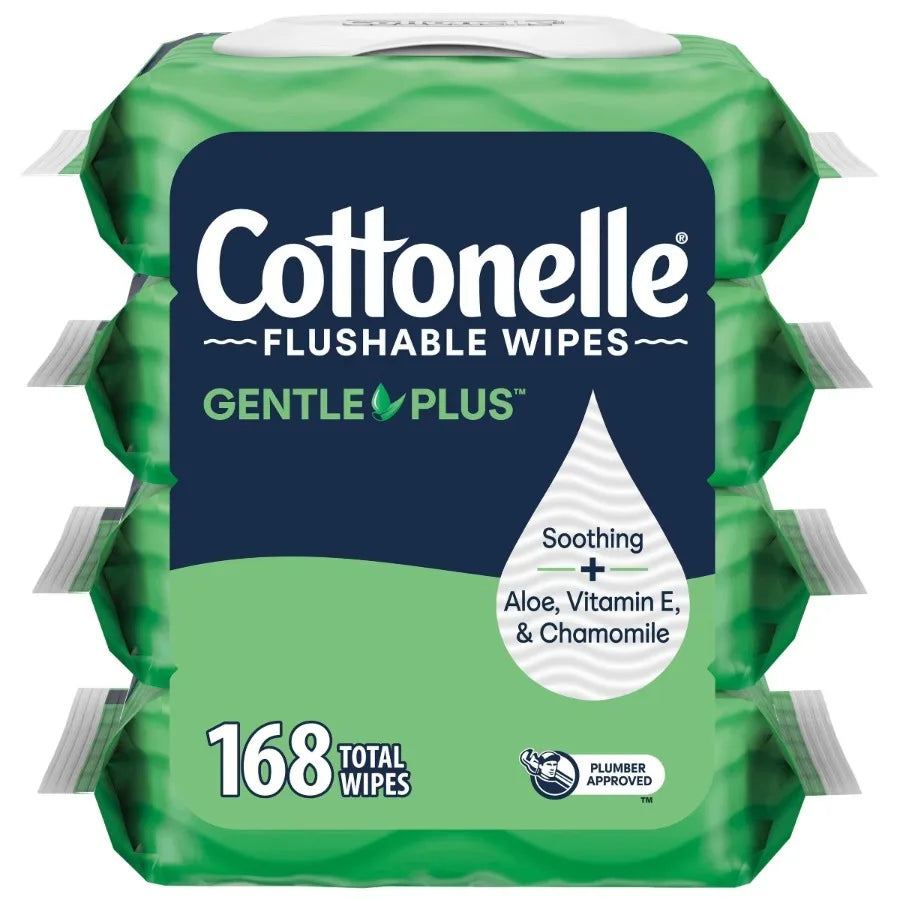 GentlePlus Flushable Wipes - 2pk/42ct