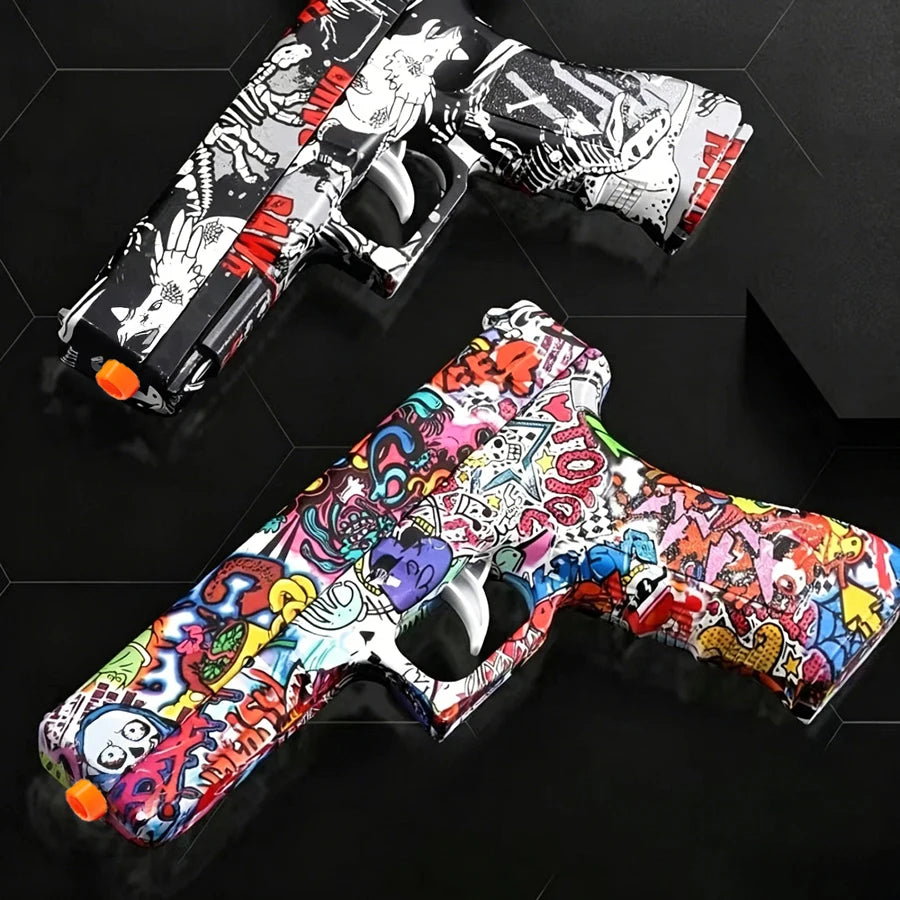 Shooting Toy Gel Ball Blaster, Fully Manual Outdoor Toy Model Without Charging, Suitable For Backyard Game, Gift(without Bullet)