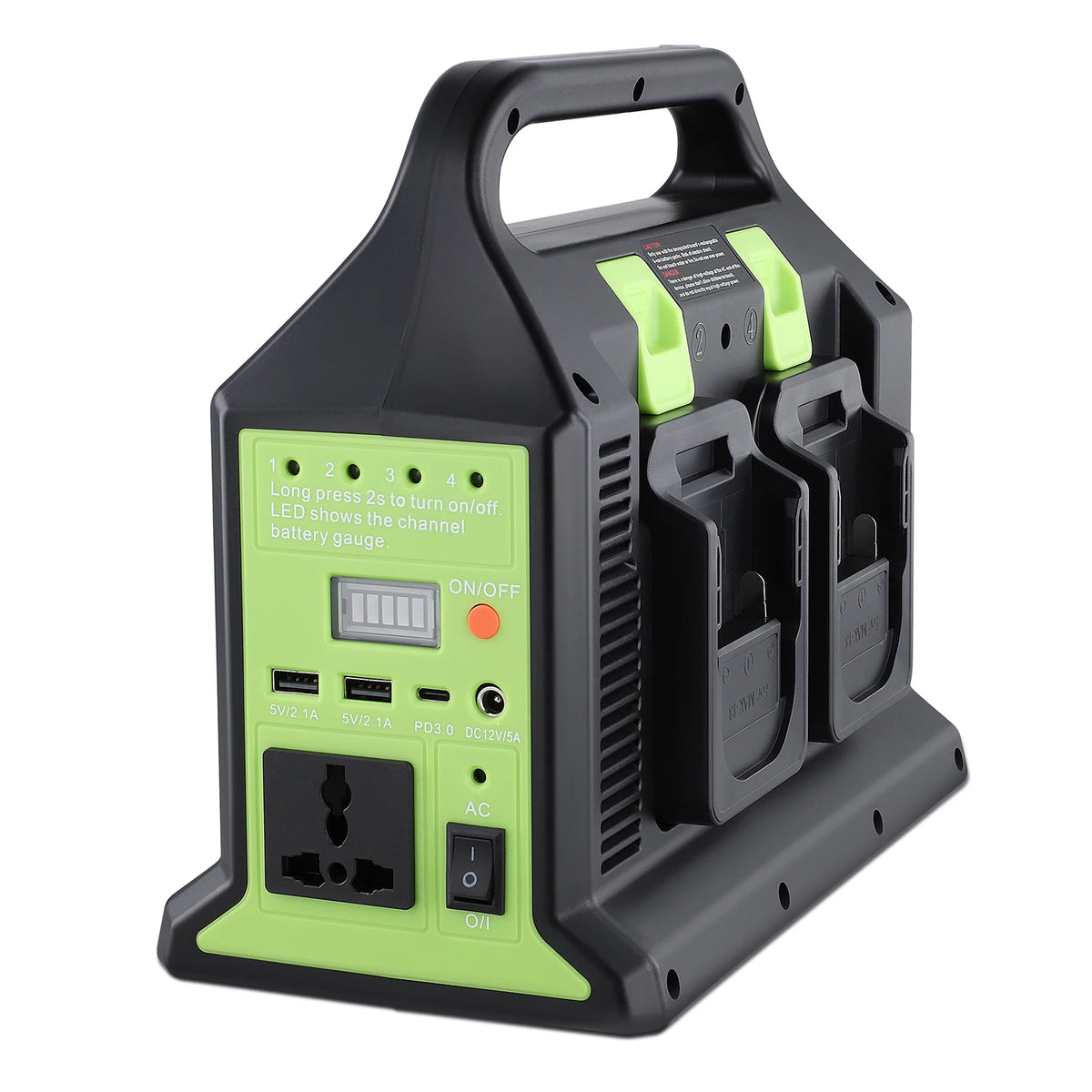 350W Power Supply Inverter 4 Port Power Adapter for Makita 18V Battery DC 18V to AC 220-230V for Outdoor Camping Emergency