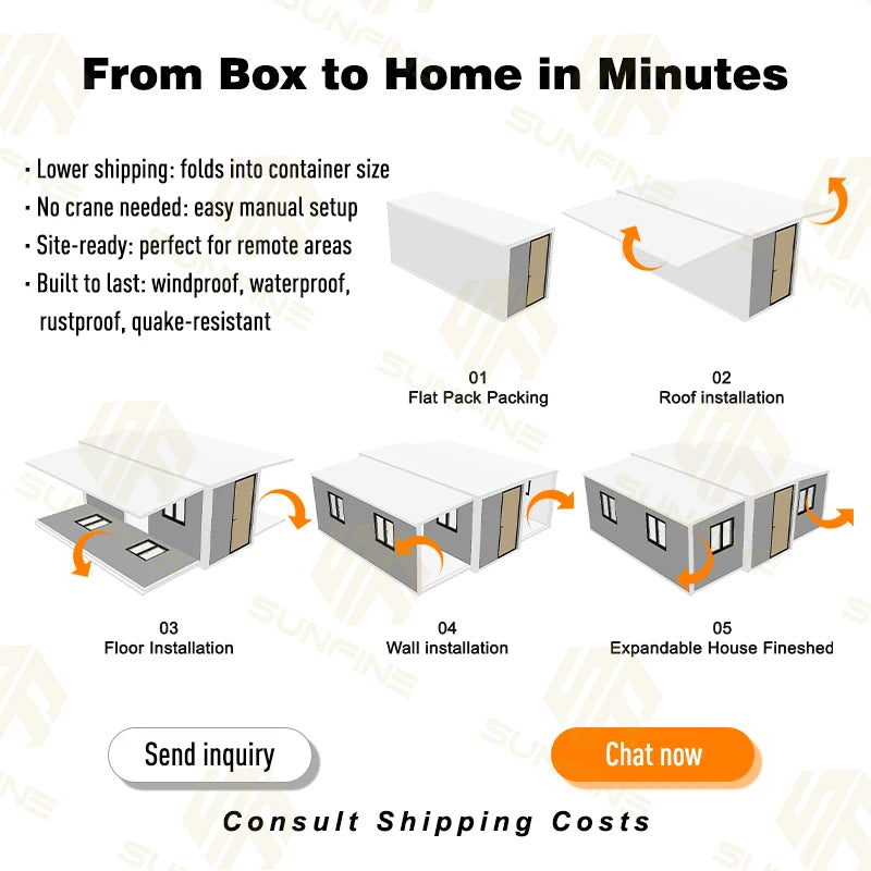 Customized Modular House 3 Bedroom Durable Modulares Containerhaus Capannone Prefabbricato Modular Steel House Homes With Bathro