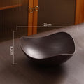 Japanese Plastic Dish Imitation Wood Household Food Grade Fruit Bowl Plates Multifunctional Storage Tray Kitchen Accessories