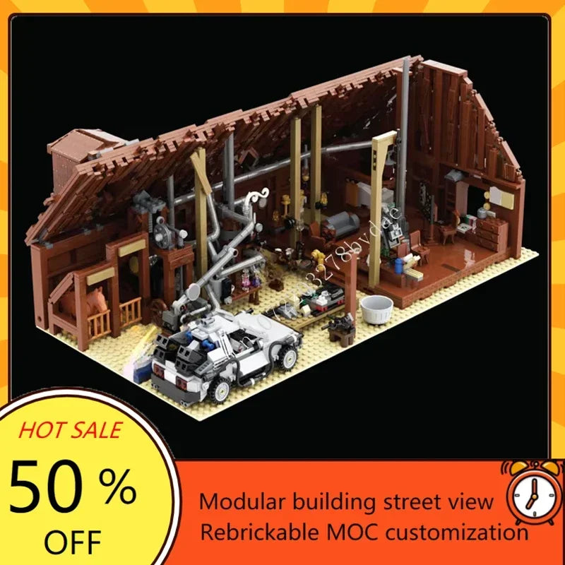 3301 PCS Doc's Barn 1885 Hot City MOC StreetView Creative Puzzle Architecture DIY Assembly Model Toy Christmas Gift