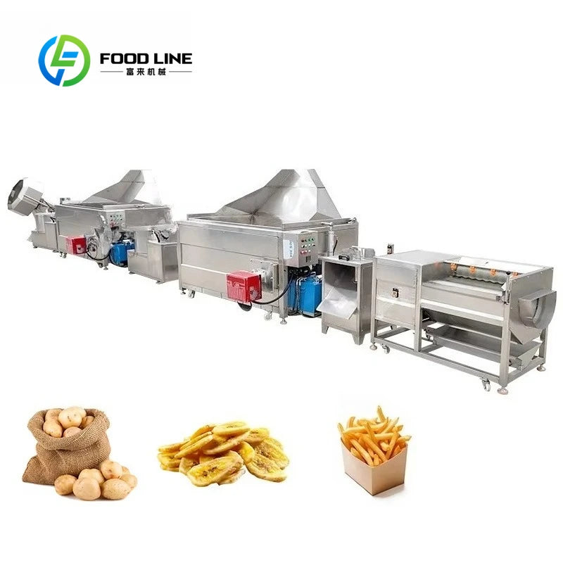 French fries production line/making machine French fries production, fried potato production line