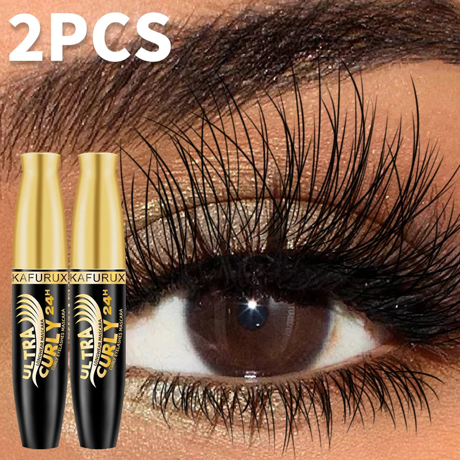 2PC Mascara Eyelashes Lengthening Black Lash Eyelash Extension Eye Lashes Brush Makeup Gifts Long-wearing Mascara Cosmetic for Women Gifts