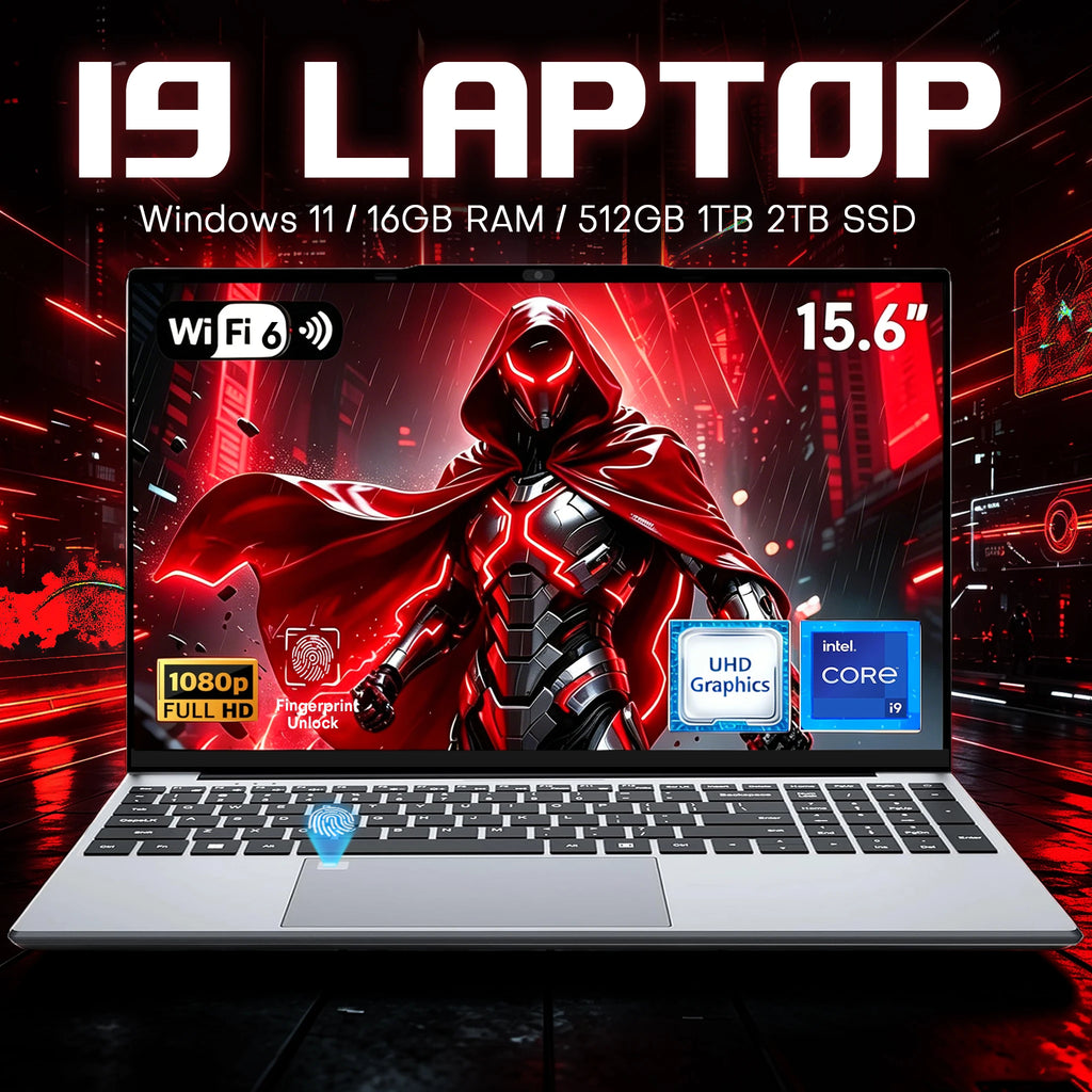 New 15.6" Gaming Laptop Intel Core i9 10980HK/9900 IPS 4K Gamer Computer 16GB RAM 1TB SSD M.2 Windows 11 Pro Office Notebook PC
