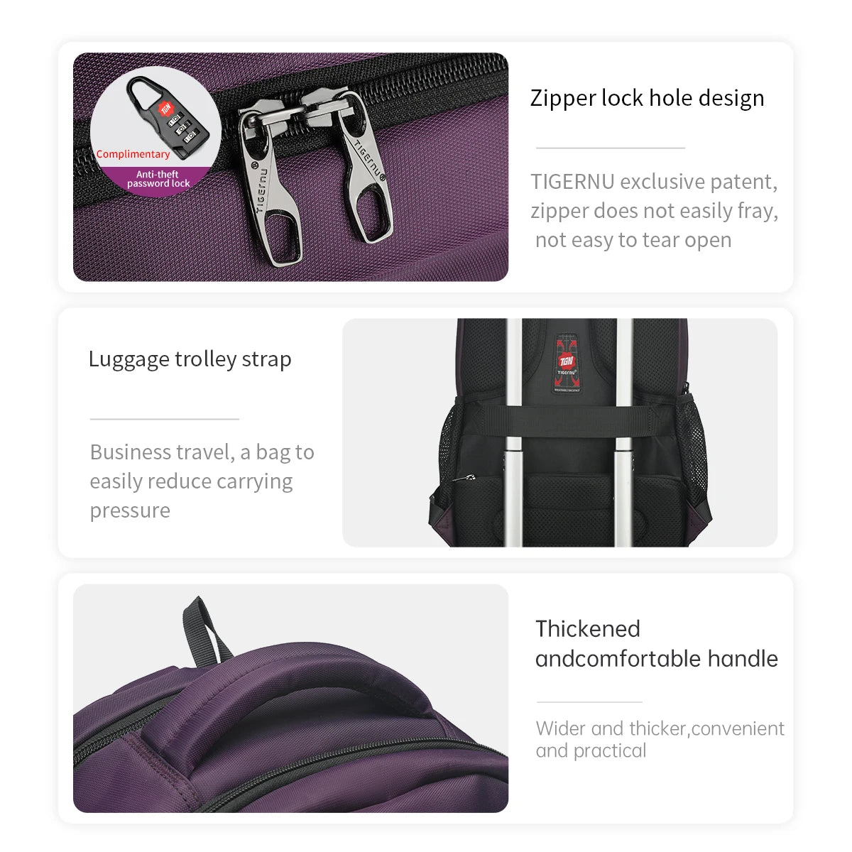 Tigernu Women Large Capacity Casual  Travel Backpacks Waterproof 15.6" Laptop Backpack Female  School Backpack Mochilas