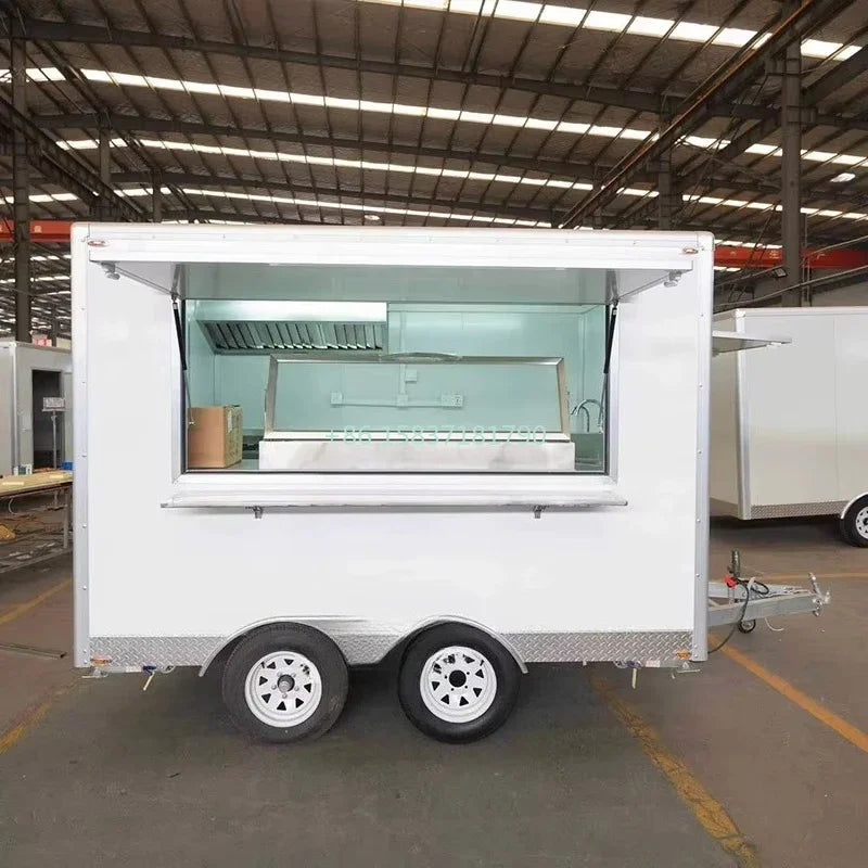 Smart Food Truck Fully Equipped Catering Dining Car Hot Dog Burger Food Cart Ice Cream Coffee Tacos Mobile Food Trailer for US