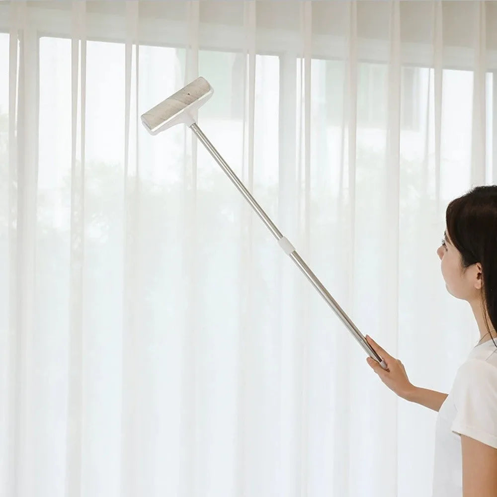 Tearable Long Handle Lint Roller Brush Telescopic 19/24cm Pet Hair Remover Roller Mop For Home Bedroom Car Seats