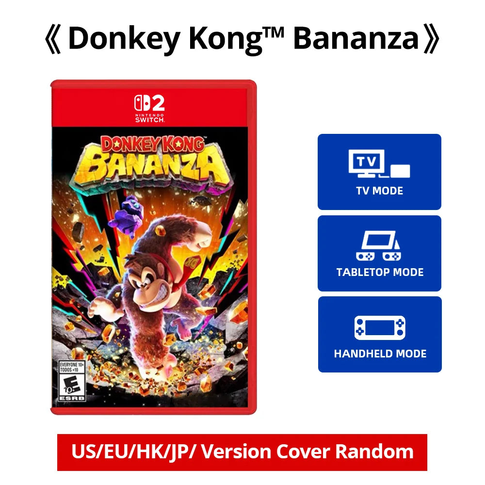 Nintendo Switch 2 Game Deals - Donkey Kong  Bananza - Original Physical Game Card only support Switch 2