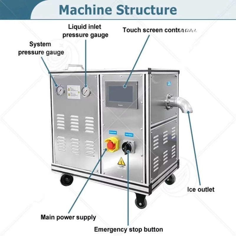 Dry Ice Pelletizer Generator Small Solid 3mm Co2 Ice Dry Make Machine for Sale