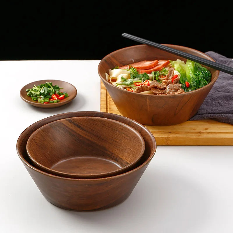 Japanese Imitation Wood Grain Melamine Noodle Bowl Commercial Noodle Bowl Cold Noodle Bowl Snail Noodle Bowl