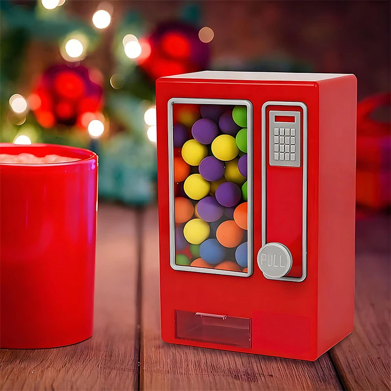 Cute Candy Vending Machine for Desk, Dispense Mini Candies Manually, The Ideal Christmas&Birthday Gift