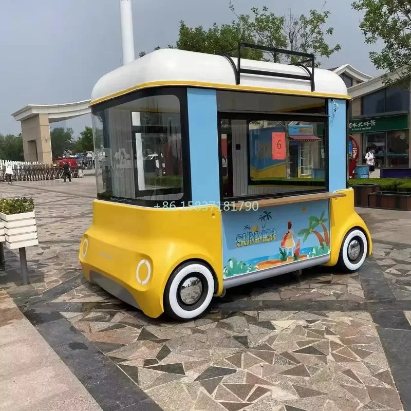 Widely Using Food Truck Trailer Kitchen Fully Equipped Mobile Fast Food Cart Trailer Snack Barbecue Food Truck Full Kitchen