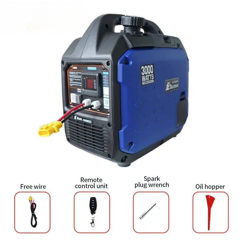 2000w 3000W Dc Generator 12v 24V Diesel Generator Small Quiet Ultra-quiet Variable Frequency Generator Regulator For Trucks
