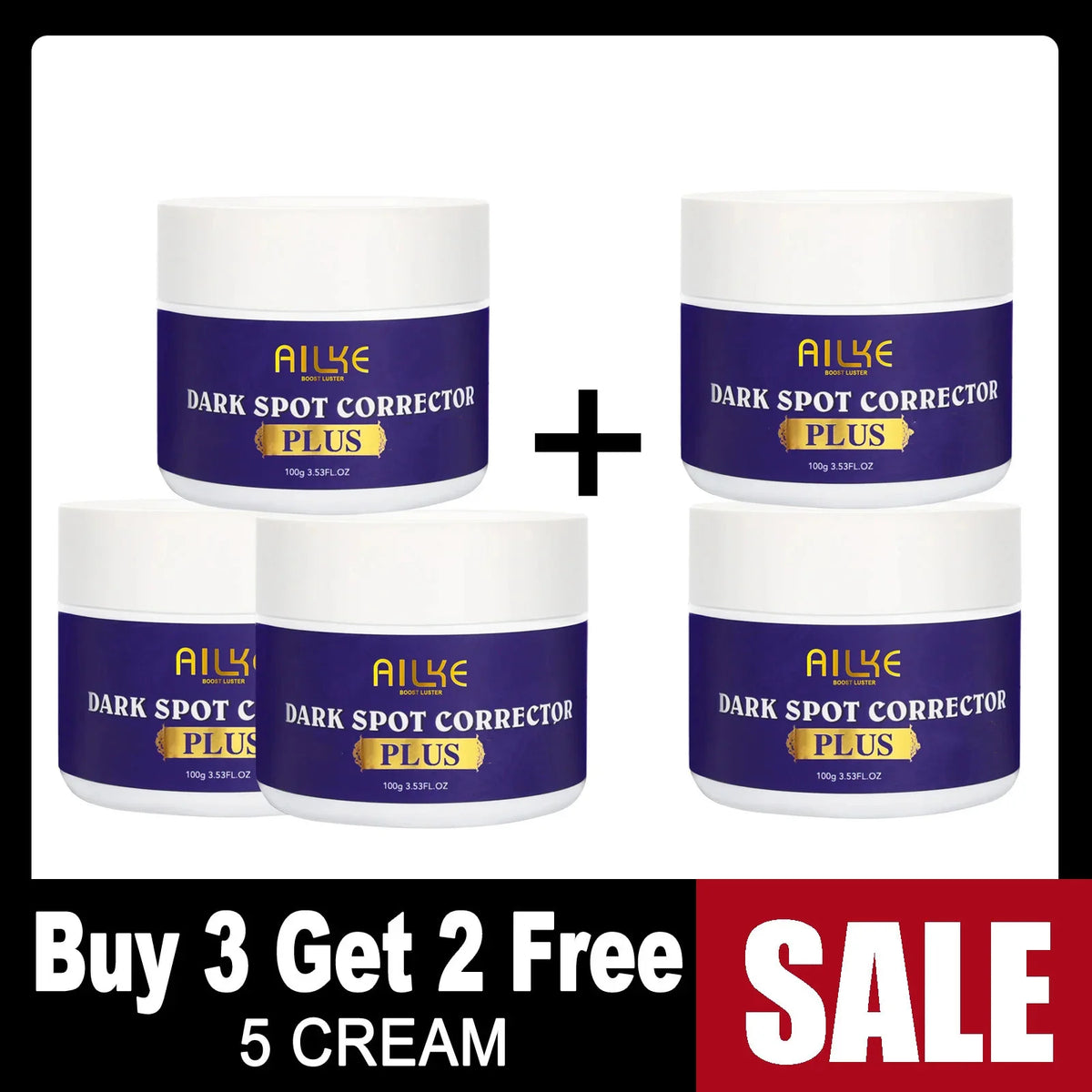 AILKE Double Glutathione Whitening Set For All Skin Types, Reduce Dark Spots, Melanin, Freckles, Chloasma, Even Skin Tone
