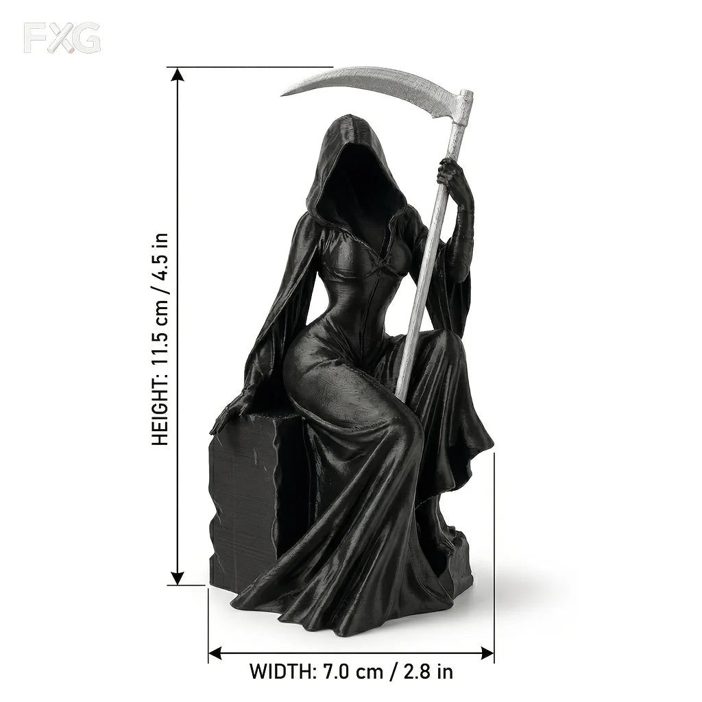 1/3 Scale London Dusk Reaper Decorative Figurine, Collectible Statue, Home Room Bookshelf Decoration, Desktop Ornament, Dark Gothic Style Statue (Sculpture), Thames River Ambiance Decor, Niche Style Ornament, Perfect f