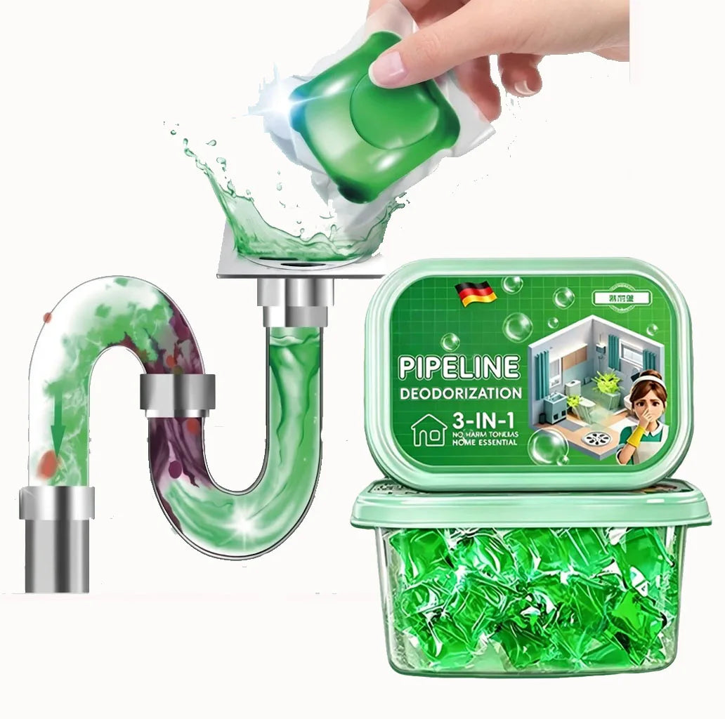 Sewer Deodorant Cleaner Odor Removal Drain Unblocker Water Soluble Scented Gel Airs Freshener for Kitchen Bathroom Drains