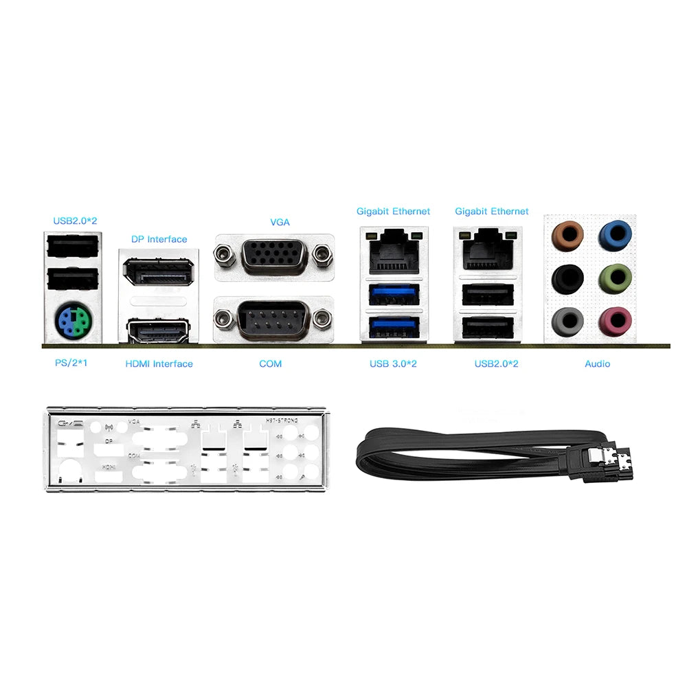 MACHINIST H97 STRONG ITX Motherboard LGA 1150 Support Core I7/i5/i3/E3 CPU DDR3 RAM NVME M.2 VGA/HDMI/DP/COM WIFI M.2