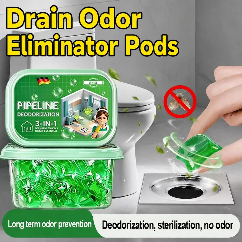 Sewer Deodorant Cleaner Odor Removal Drain Unblocker Water Soluble Scented Gel Airs Freshener for Kitchen Bathroom Drains