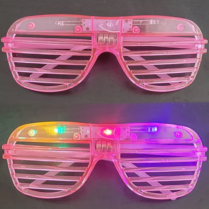 5-50 PCS 3 Modes LED Glasses Glow In The Dark Party Neon Luminous Glasses  Birthday Wedding LED Party Supplies