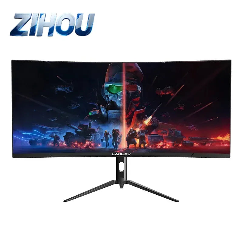 لشاشة الألعاب المنحنية 34 بوصة بدقة 4K ومعدل تحديث 165 هرتز، ودقة 2K ومعدل تحديث 280 هرتز، شاشة IPS عالية التحديث لعرض ألعاب الرياضات الإلكترونية للكمبيوتر الشخصي