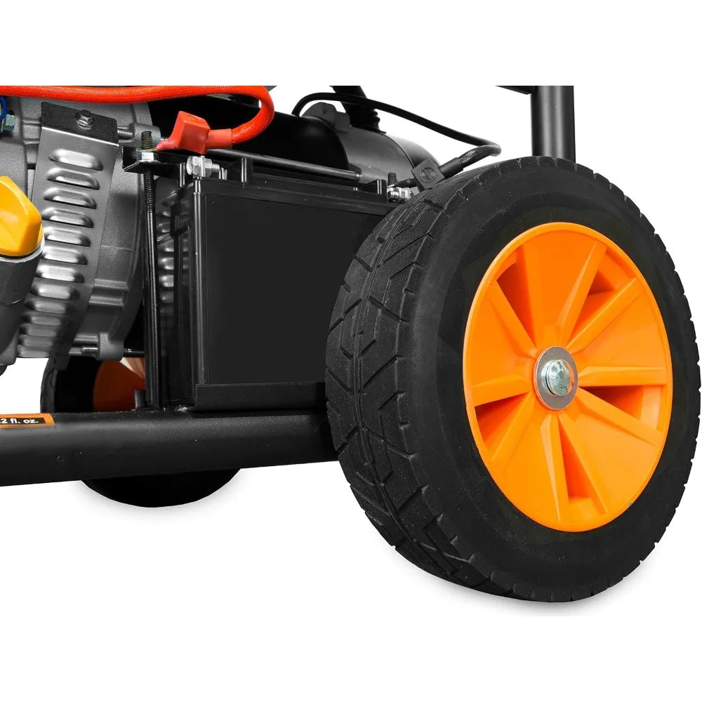 4750Watt 120V/240V Dual Fuel Portable Generator with Wheel Kit and Electric Start DF475T