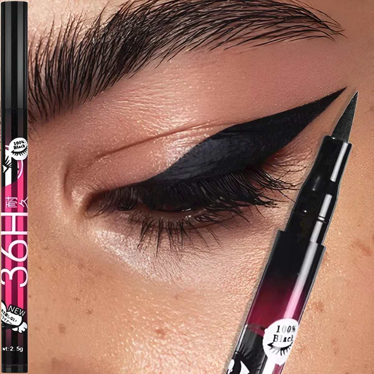 1/5/12PCS Black Liquid Eyeliner Set Waterproof Quick Dry Ultra Fine Smooth Eye Liner Pencil Pen Makeup Cosmetic Beauty Tools