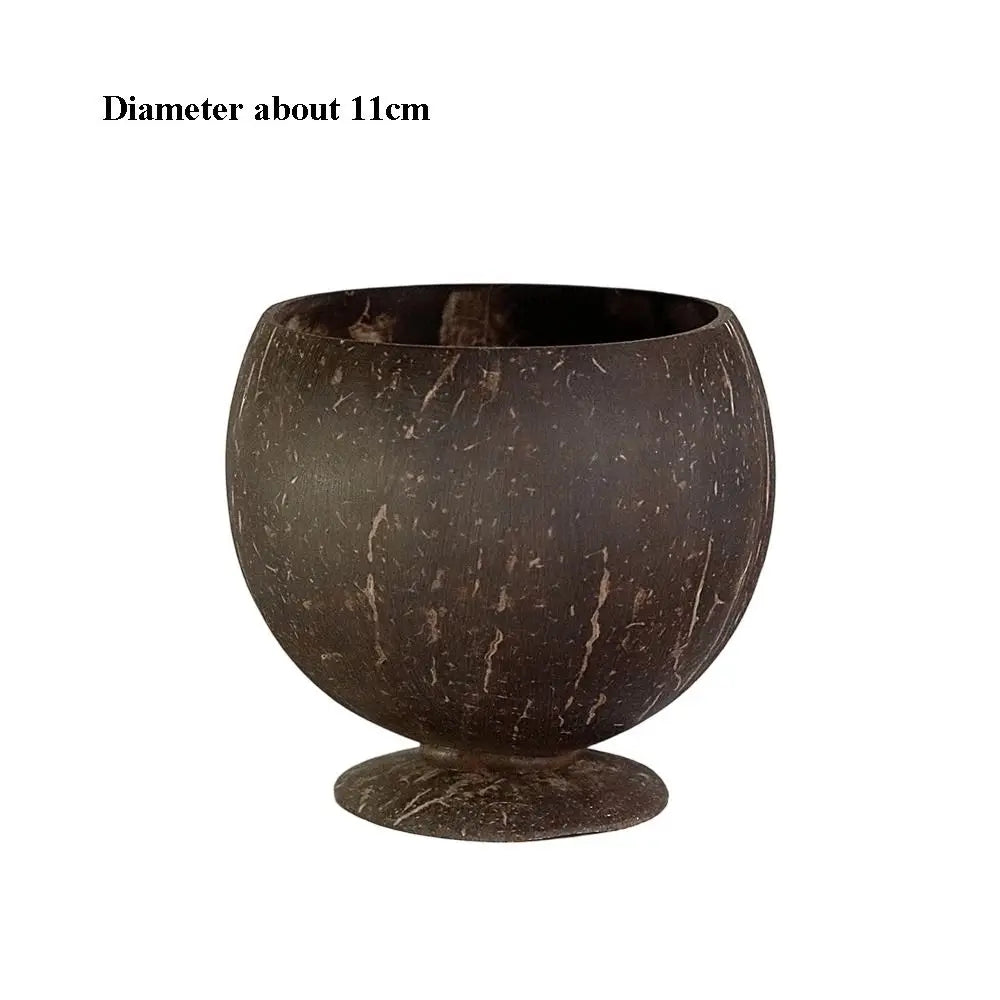 High Quality Handmade Natural Coconut Bowl Geometric Shape 10 Styles Drinking Cup Kitchen Tableware For Acoustic Folk Guitar