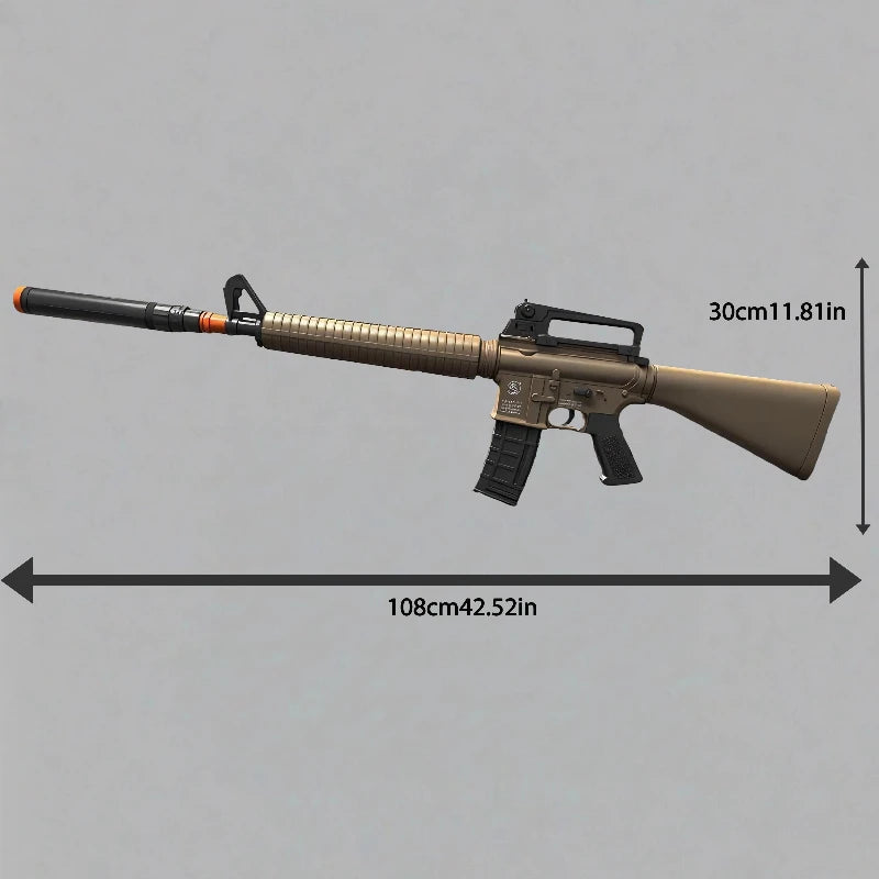 M16 Gel Water Ball Blaster，for Outdoor Activities Game Party.2MODE:Hand Movement And Electric Full Auto