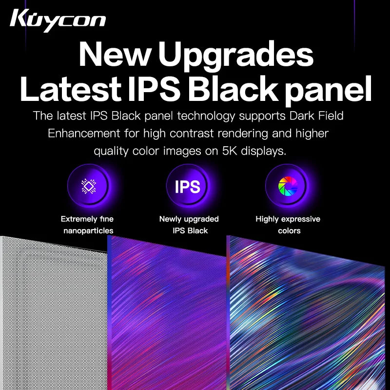 120Hz 40 Inch Gaming Monitor Kuycon P40K UHD IPS PC LED Display HDR 99%sRGB 400 Nits Computer Screen Anti-glare HDMI Type-C VESA
