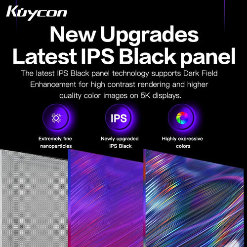 120Hz 40 Inch Gaming Monitor Kuycon P40K UHD IPS PC LED Display HDR 99%sRGB 400 Nits Computer Screen Anti-glare HDMI Type-C VESA
