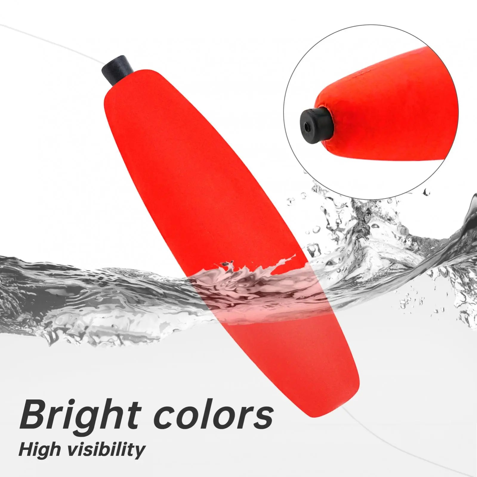 Colorful Hard Foam Fishing Bobber Float for Catfish, Strong Buoyancy Fishing Peg Floats 4 Colors for Optional